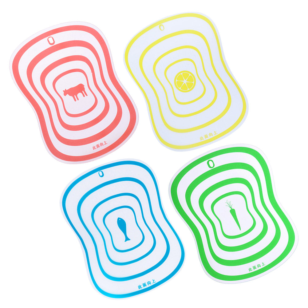 Food Prep Mat - 4Pcs Resin Cutting Boards Non-Slip Kitchen