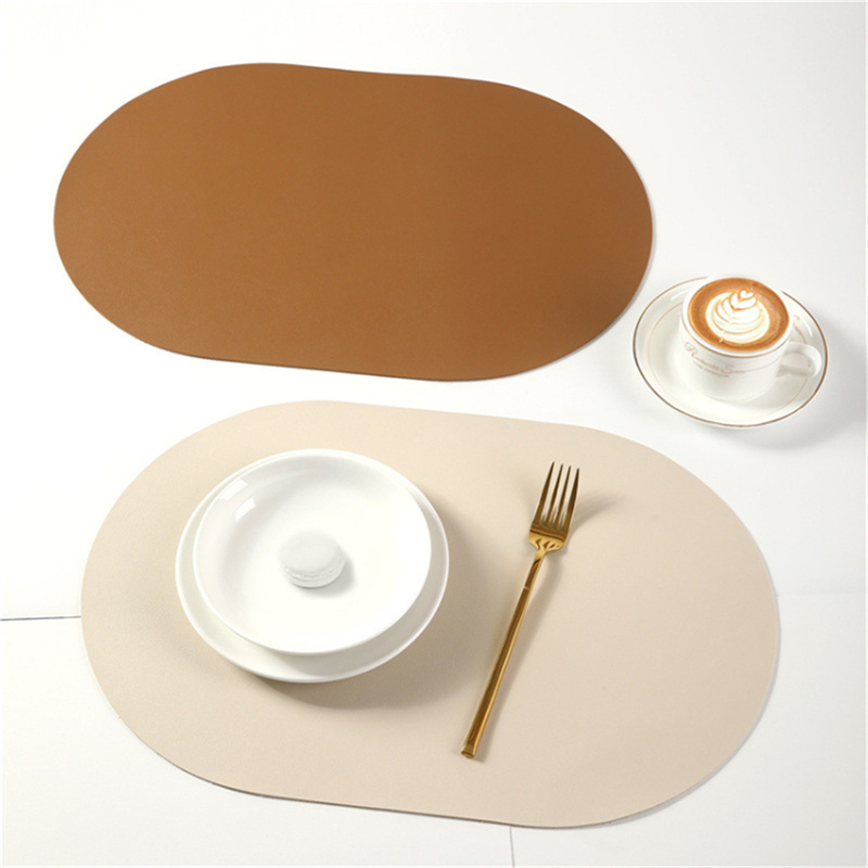 Food Prep Mat - 30x45CM Solid Color PU Leather Placemat