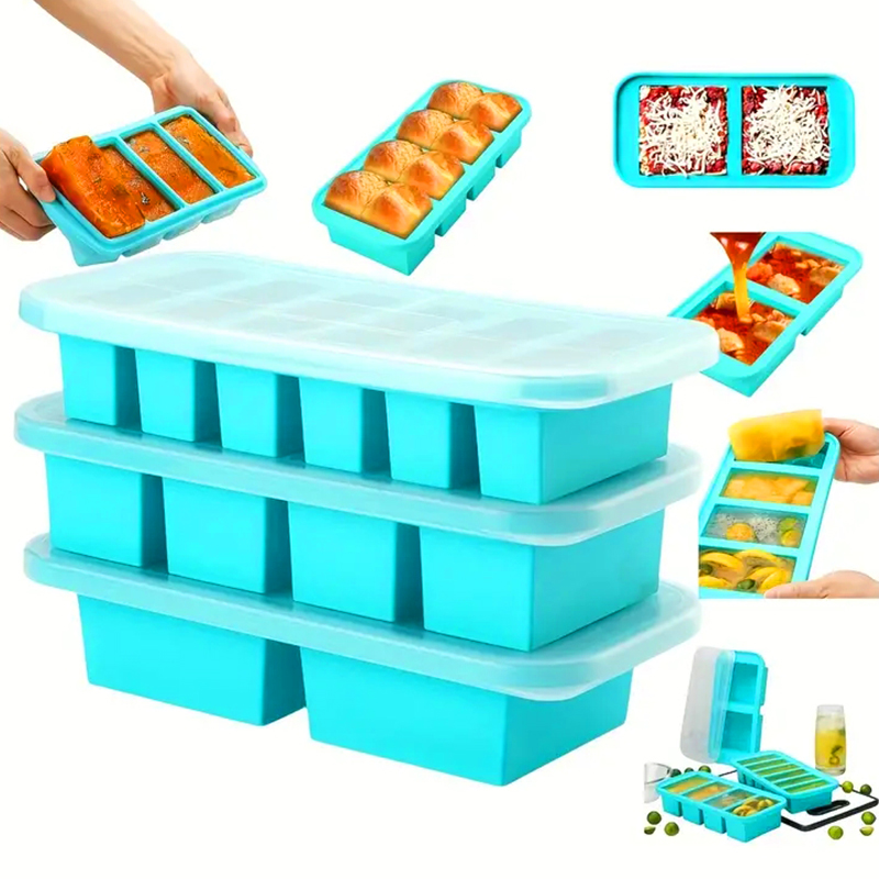 Meal Prep Soup - 2 or 3-piece Silicone Freezer Tray