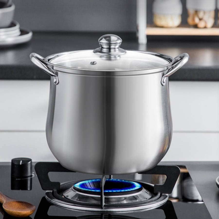 Meal Prep Soup - 1pc Large Stainless Steel Stock Pot