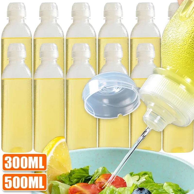 Sauce Squeeze Bottle - 6/1PCS Kitchen Oil Bottle Seasoning Plastic