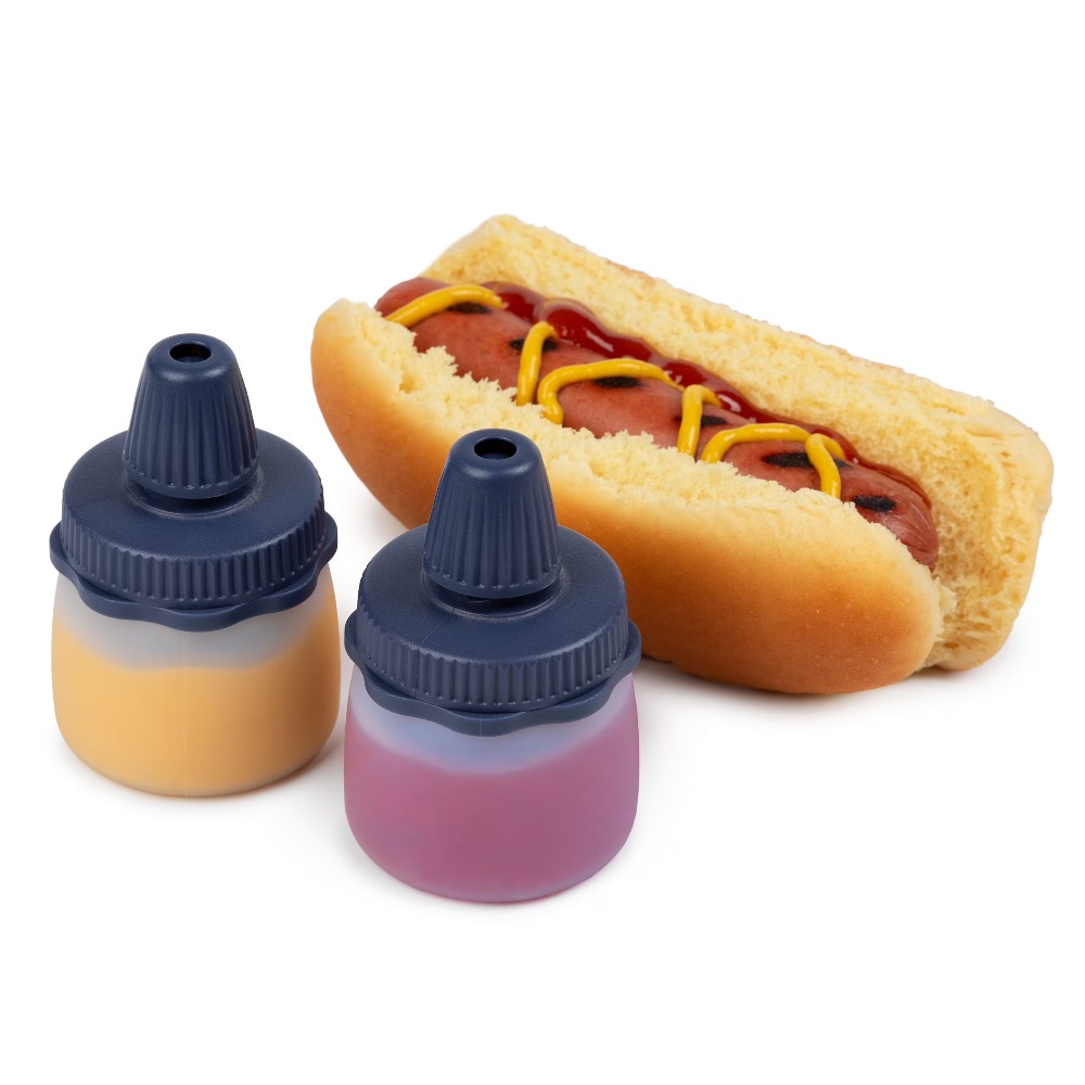 Sauce Squeeze Bottle - Silicone Squeeze Bottles Blue Reusable Food
