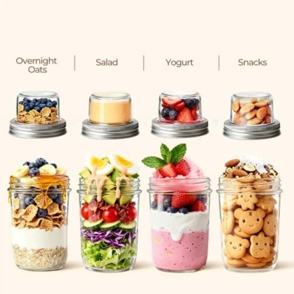 Dual-Layer Yogurt Parfait Cups - огляд і ціна Meal Prep Glass
