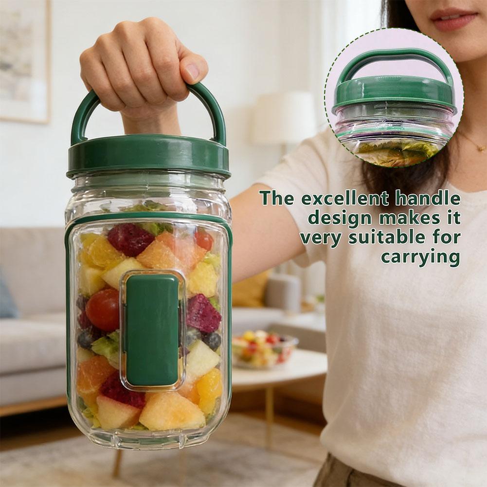 Portable Salad Container Jar w - огляд і ціна Meal Prep Jar