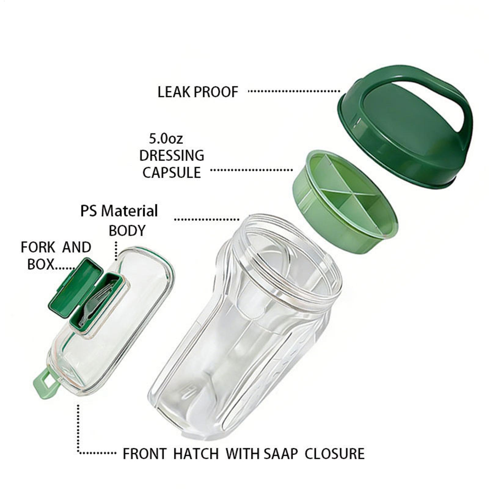 Side-Opening Salad Jar 1000ml  - огляд і ціна Meal Prep Gym Food
