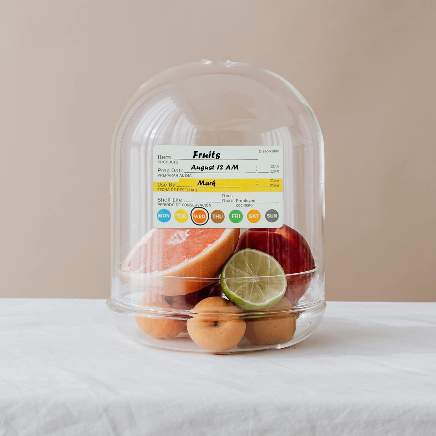 250Pcs/Roll Food Date Labels W - огляд і ціна Meal Prep Jar