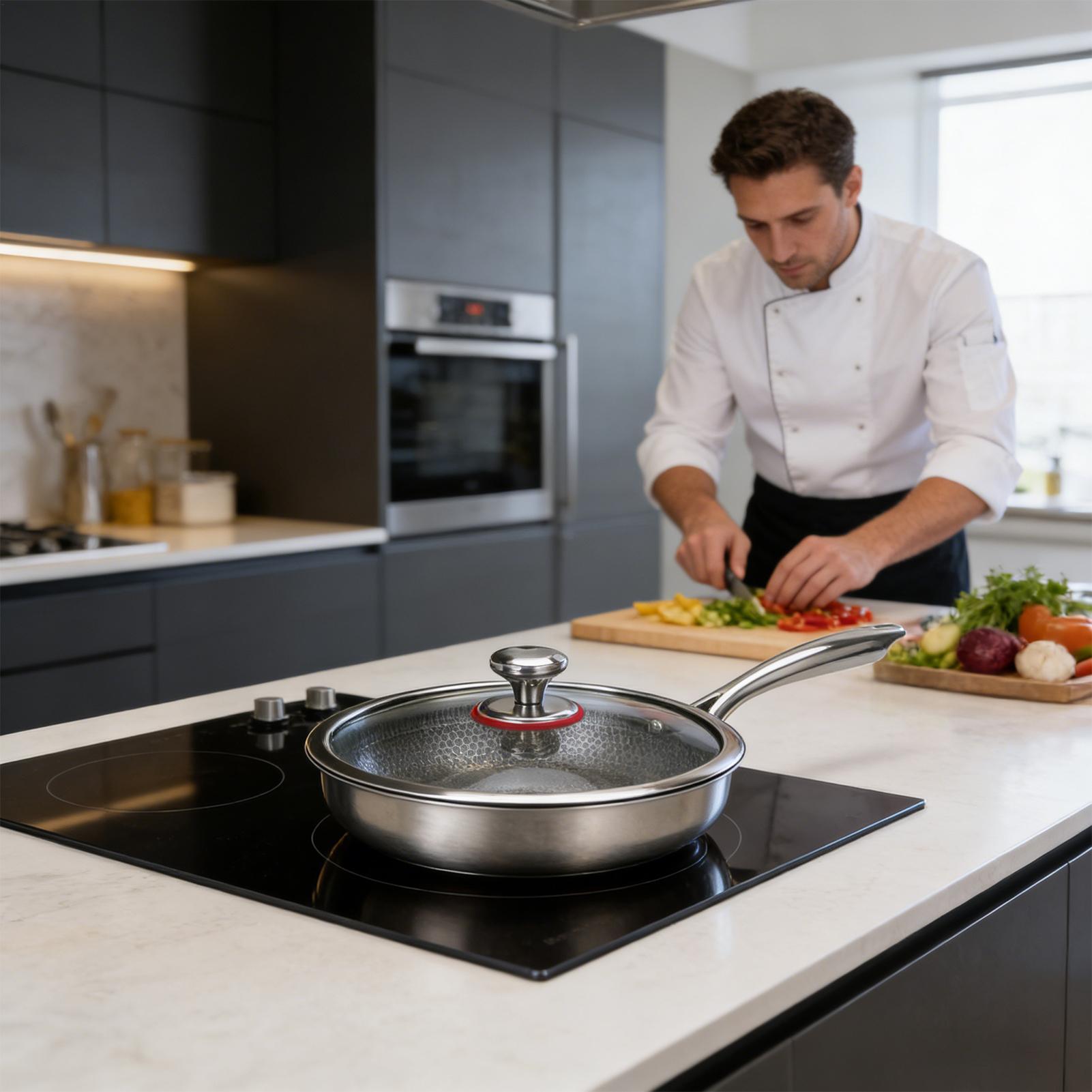 Titanium Cooking Pan Non-Stick - огляд і ціна Meal Prep Glass