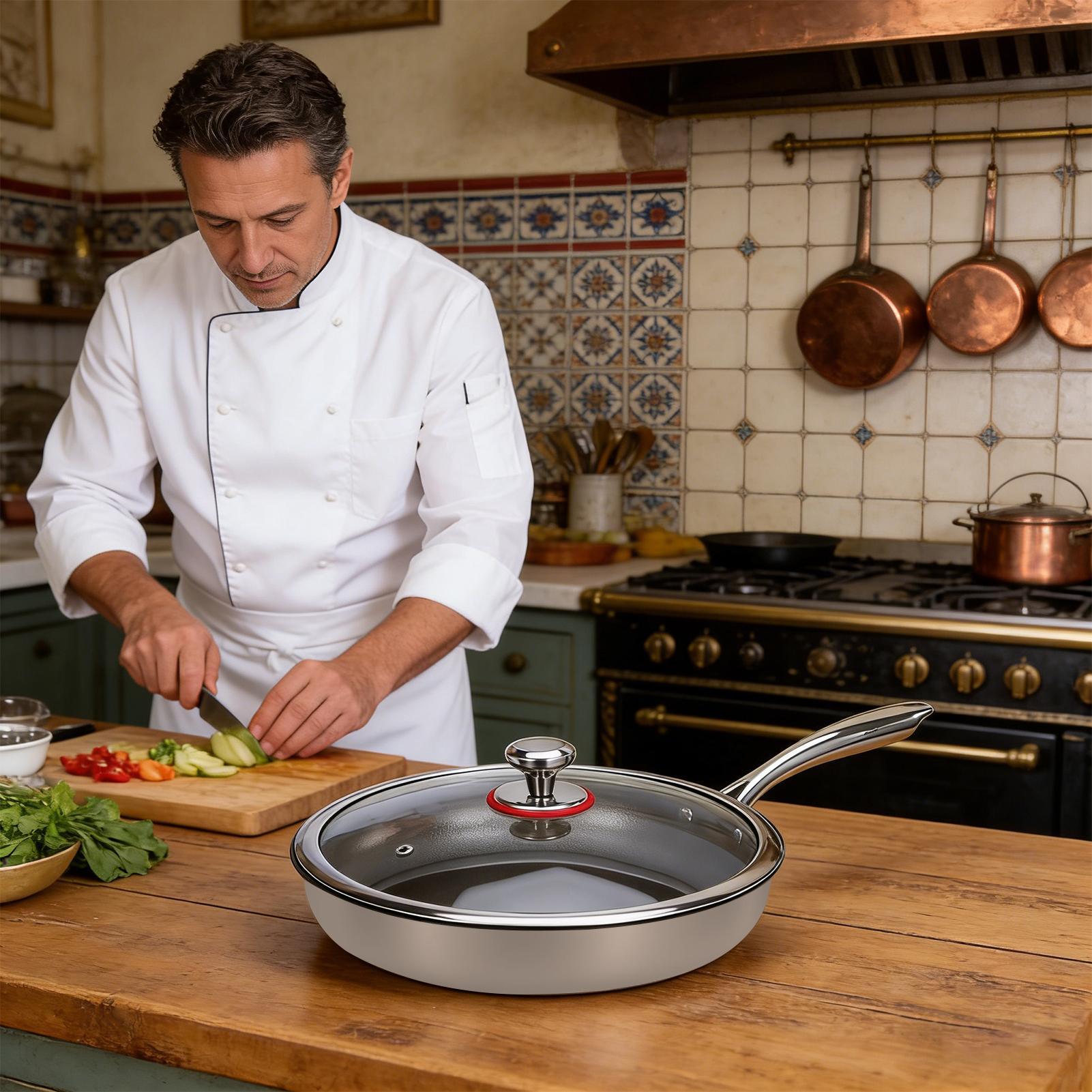 Titanium Cooking Pan Non-Stick - огляд і ціна Meal Prep Glass
