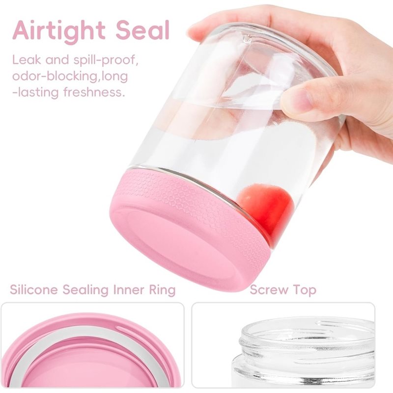 SOFT-Glass Jars With Airtight  - огляд і ціна Meal Prep Glass