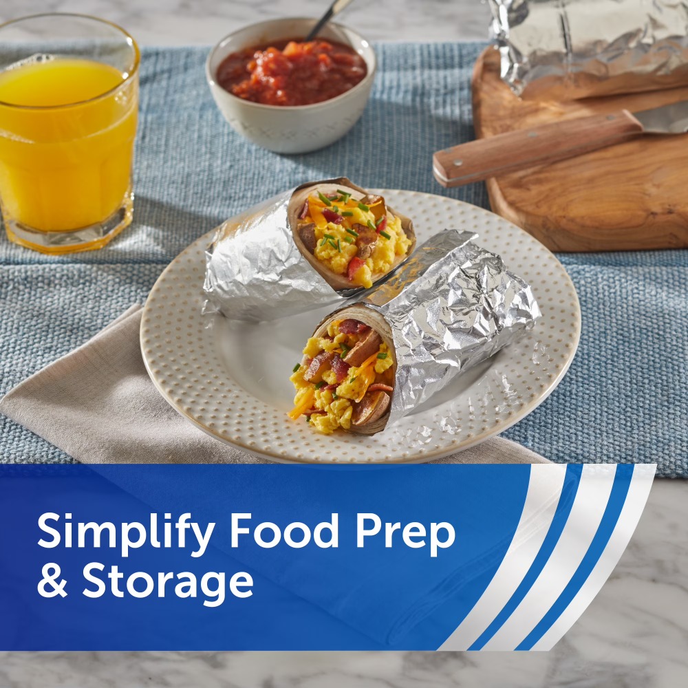 Pre-Cut Pop-Up Aluminum Foil S - огляд і ціна Meal Prep Wraps