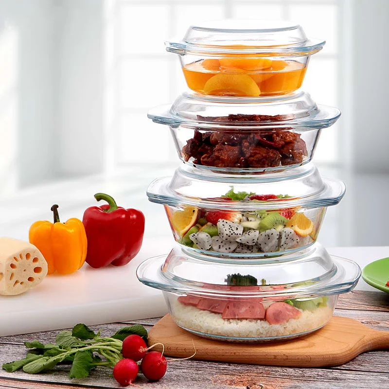 Tempered Glass Bowl with Lid H - огляд і ціна Meal Prep Soup