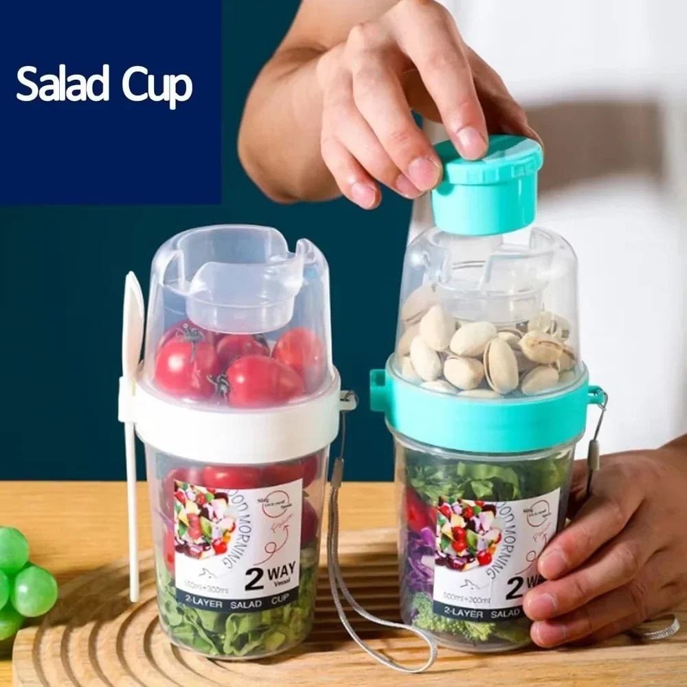 Portable Salad Cup Breakfast C - огляд і ціна Meal Prep Yogurt Containers