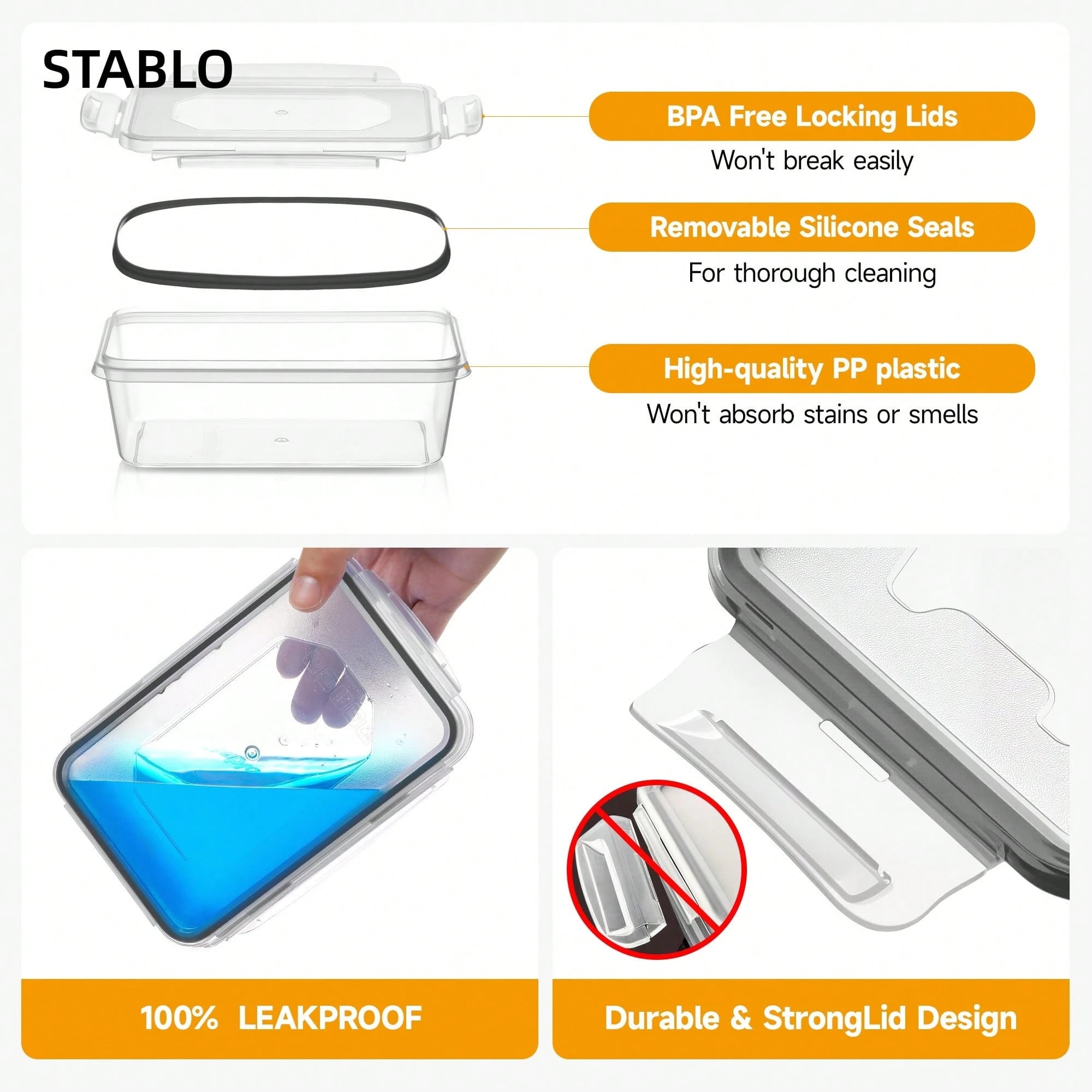 12 Plastic Sealed Food Storage - огляд і ціна Meal Prep Glass