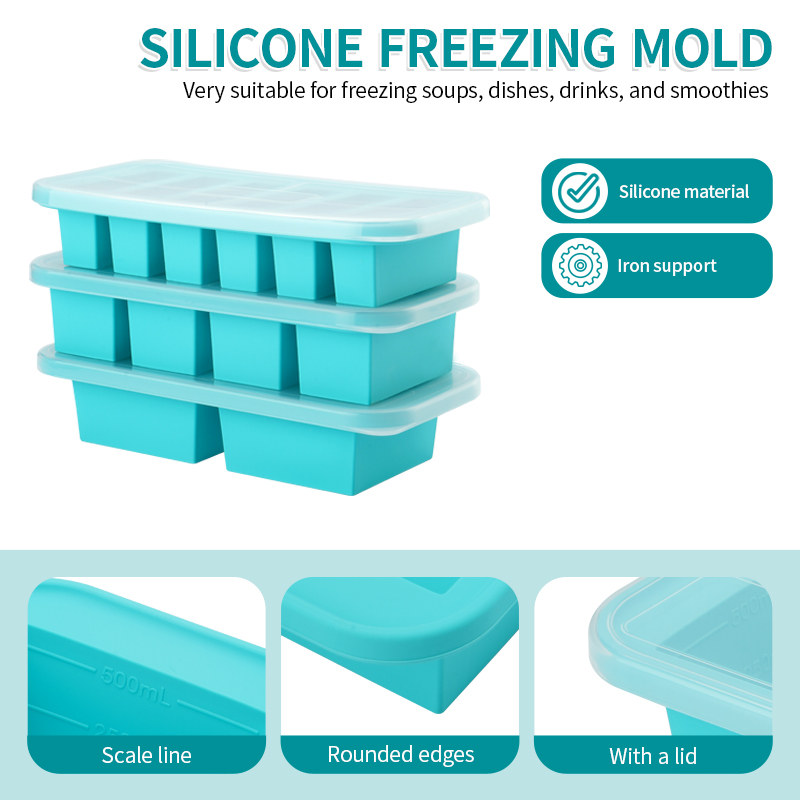 2 or 3-piece Silicone Freezer  - огляд і ціна Meal Prep Soup