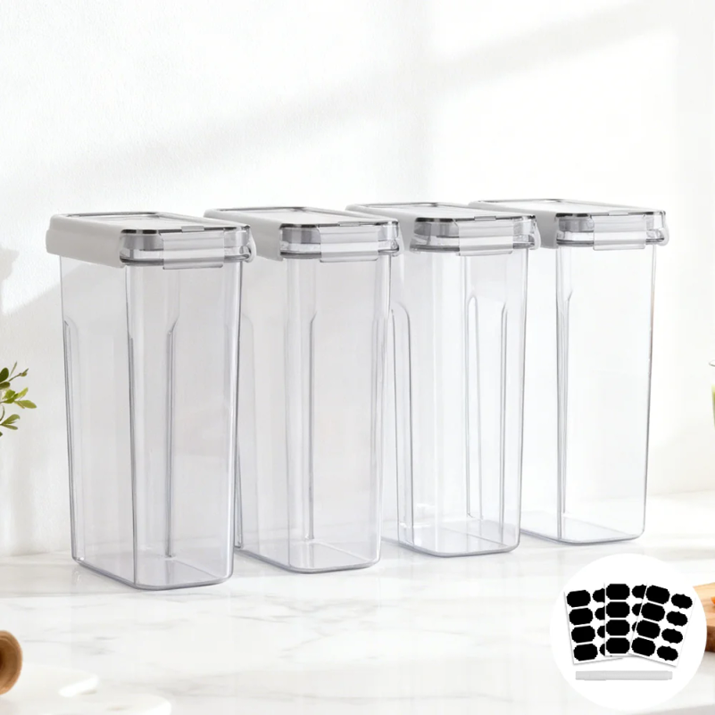 4pc/8pc Food Containers Set 4L - огляд і ціна Meal Prep Jar