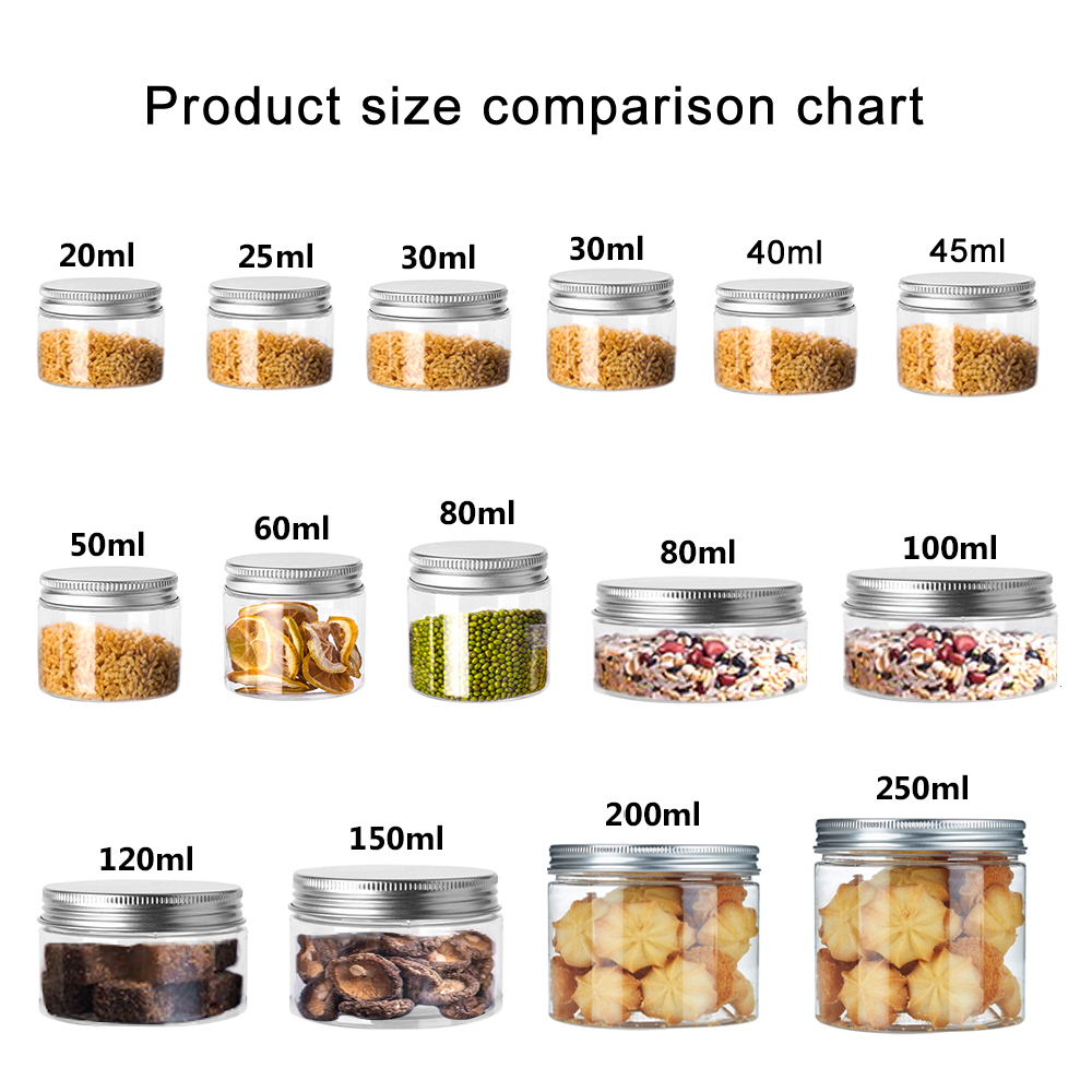 1-10Pcs 20/25/30/40/45-250ml S - огляд і ціна Meal Prep Jar