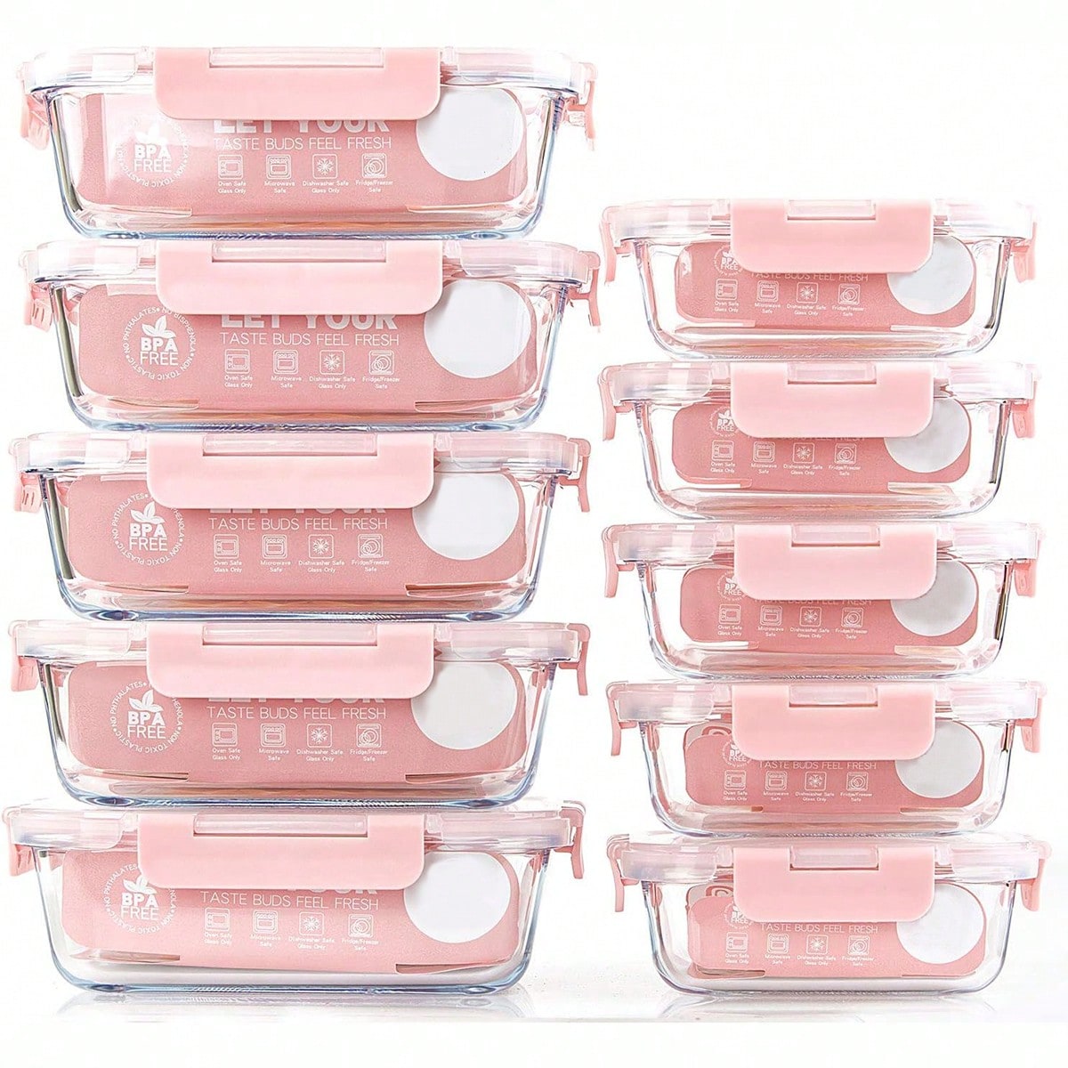 10 Pack Glass Meal Prep Contai - огляд і ціна Meal Prep Glass