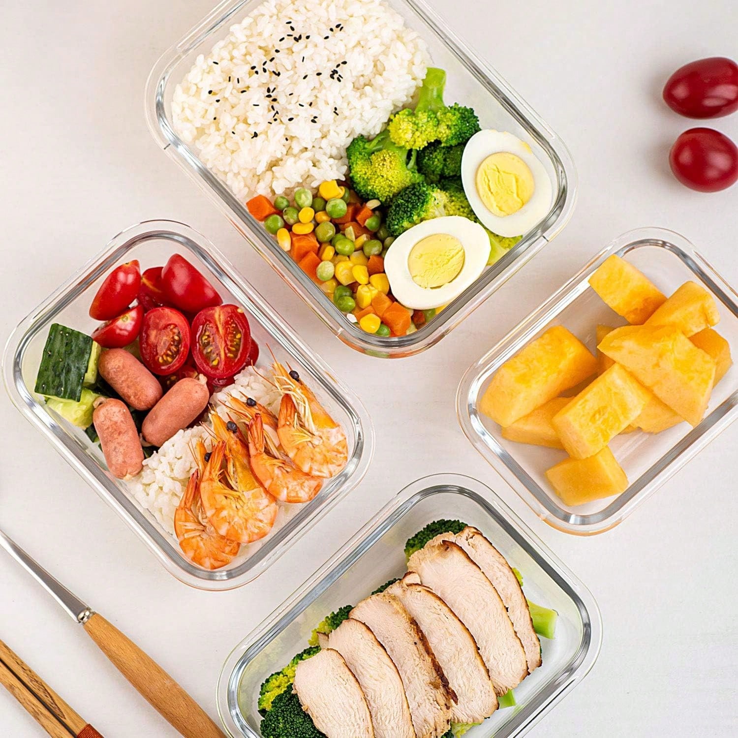 10 Pack Glass Meal Prep Contai - огляд і ціна Meal Prep Glass