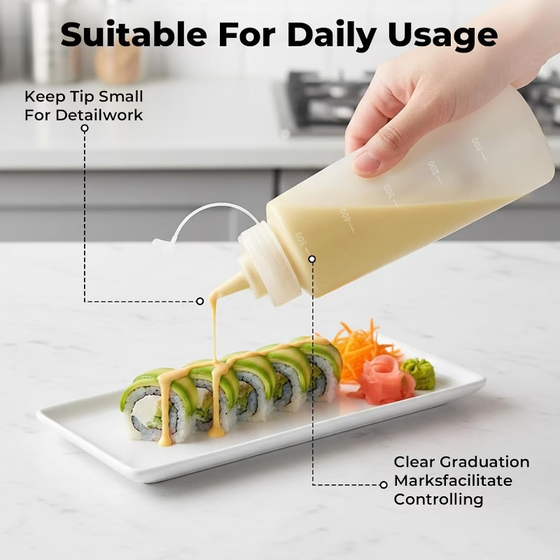 500 ML Plastic Pointed Mouth S - огляд і ціна Sauce Squeeze Bottle