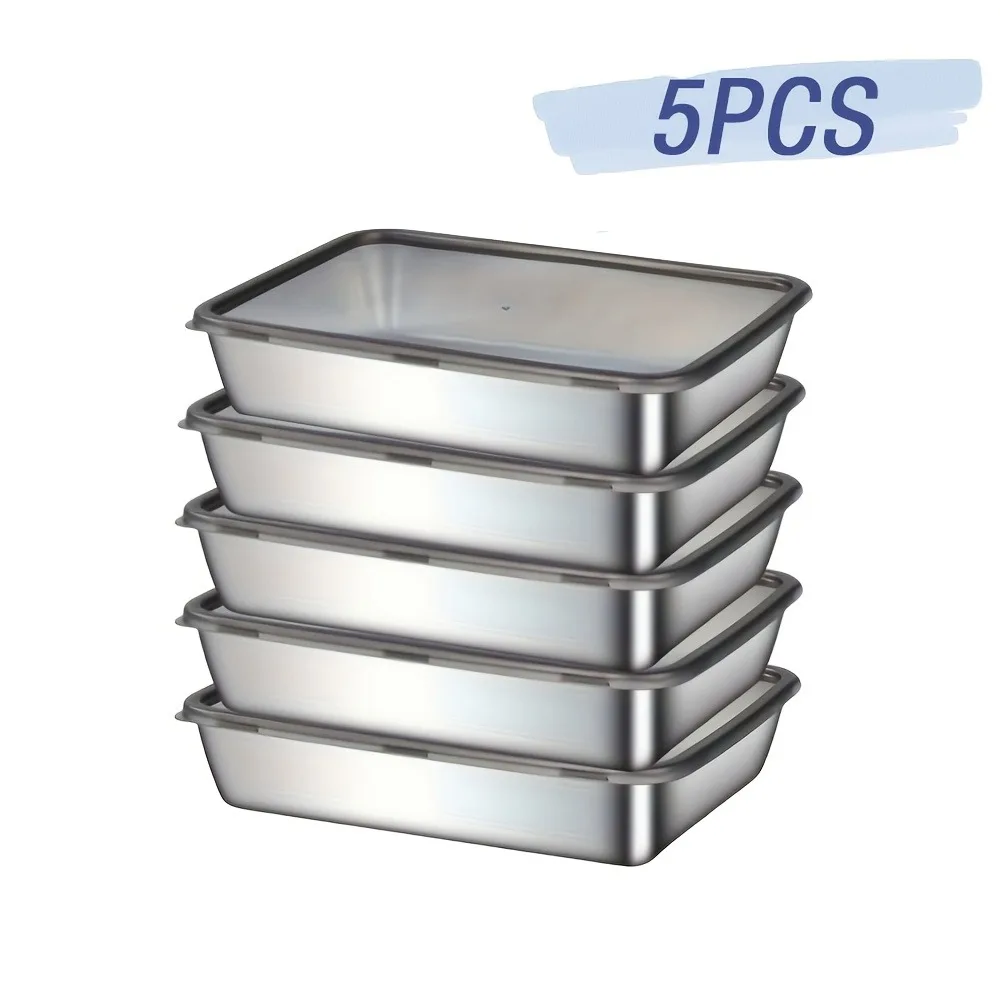 5-Piece Stainless Steel Food S - огляд і ціна Meal Prep Glass