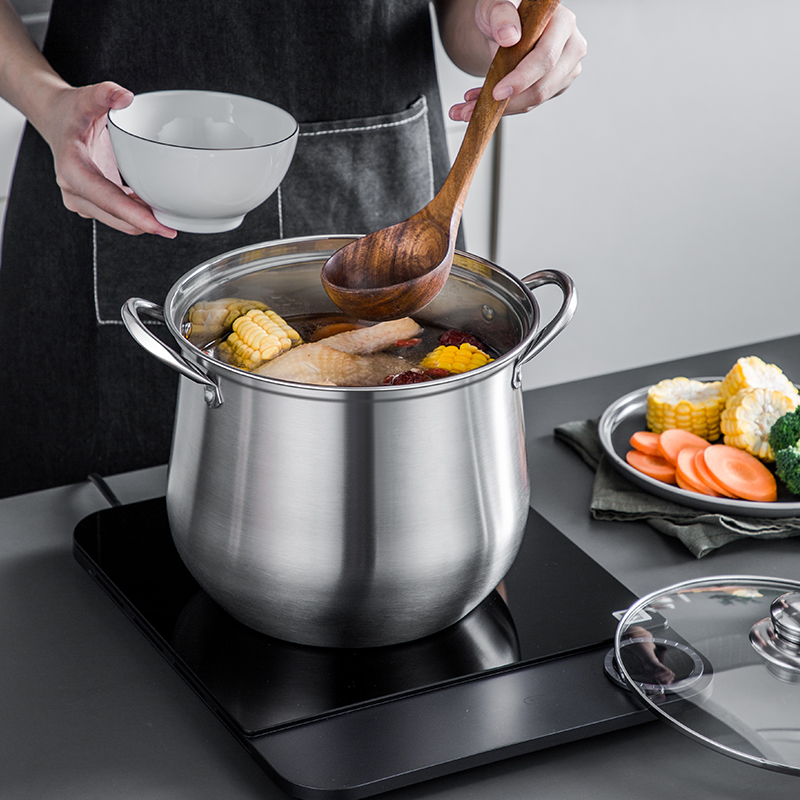 1pc Large Stainless Steel Stoc - огляд і ціна Meal Prep Soup