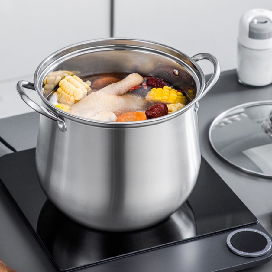 1pc Large Stainless Steel Stoc - огляд і ціна Meal Prep Soup