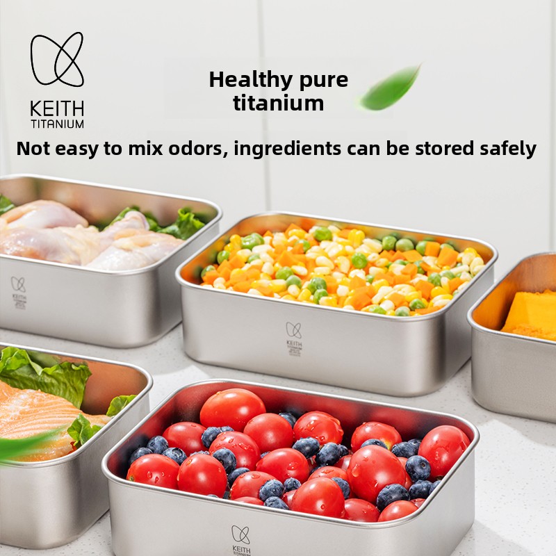 800ml Pure Titanium Lunch Box  - огляд і ціна Meal Prep No Microwave
