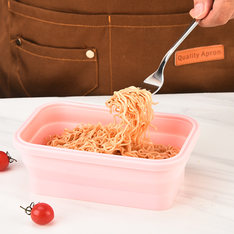 4Pcs Foldable Silicone Lunch B - огляд і ціна Meal Prep No Microwave