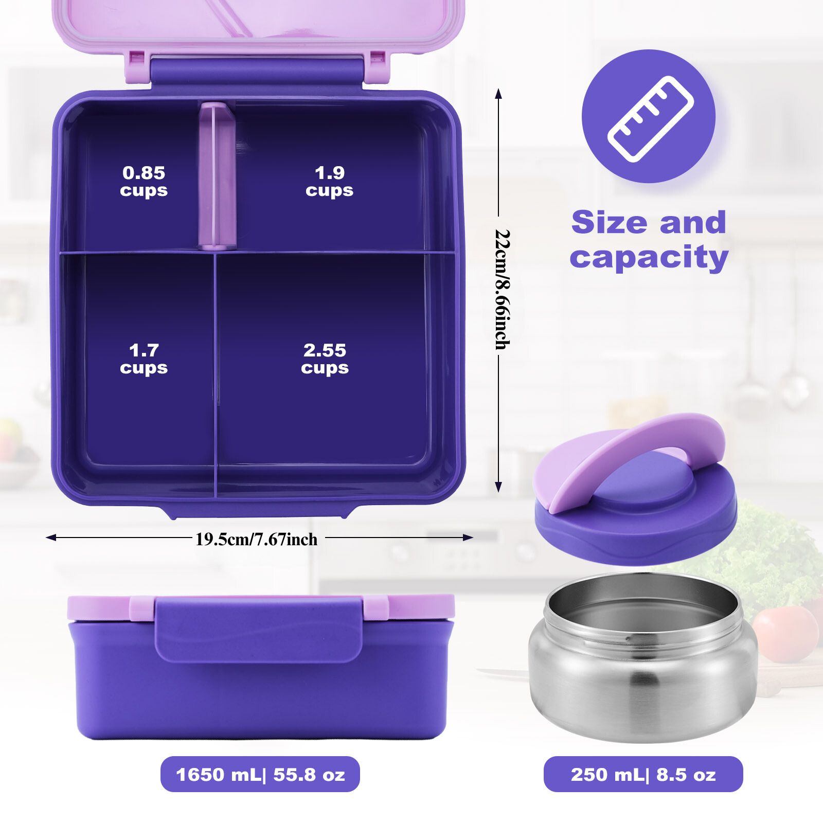 Four-Grid Lunch Box With Insul - огляд і ціна Meal Prep Soup