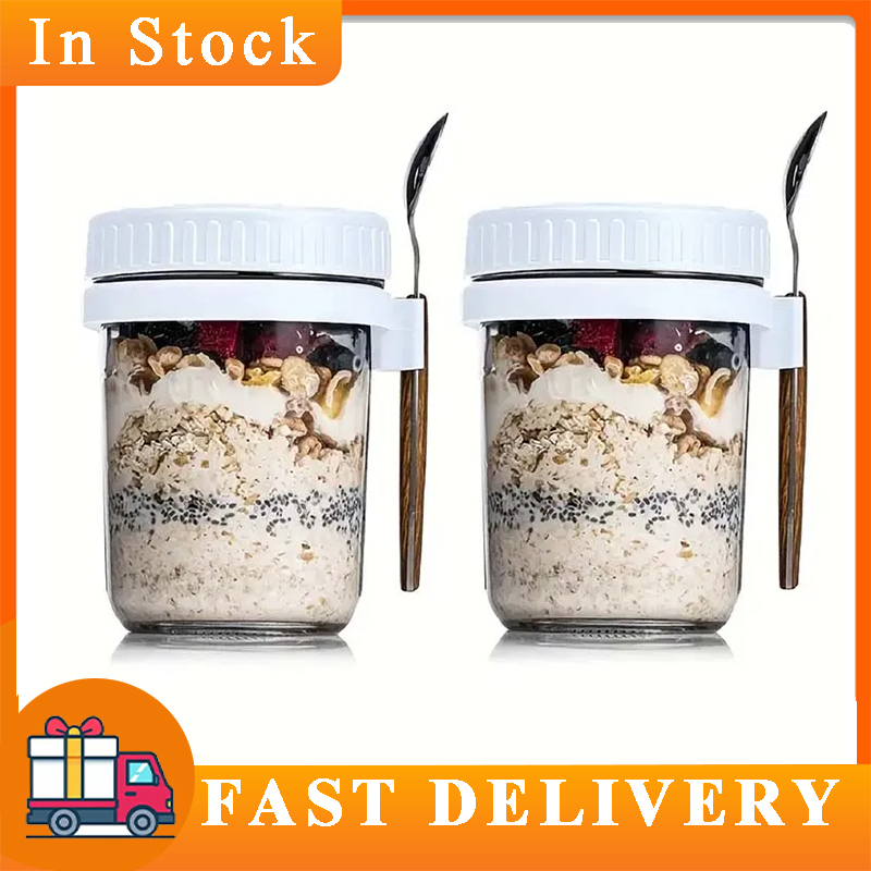 Overnight Oats Container with  - огляд і ціна Meal Prep Yogurt Containers