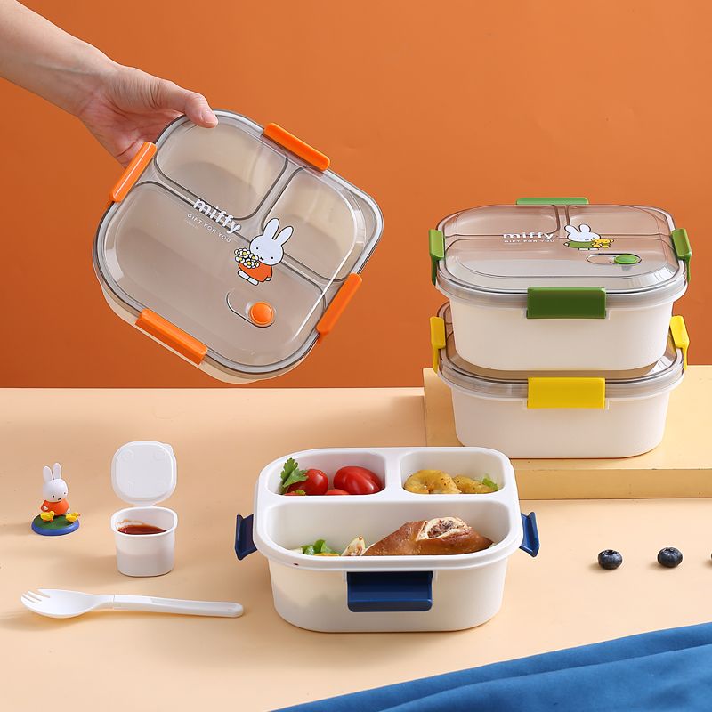 Kawaii Miffy Cartoon Bento Lun - огляд і ціна Meal Prep No Microwave