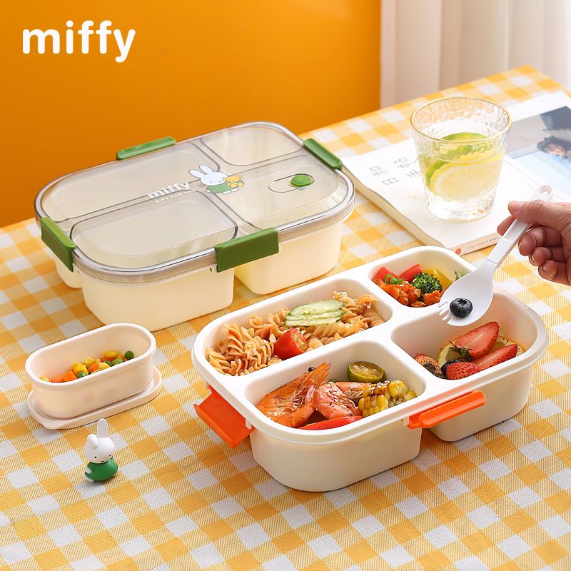 Kawaii Miffy Cartoon Bento Lun - огляд і ціна Meal Prep No Microwave