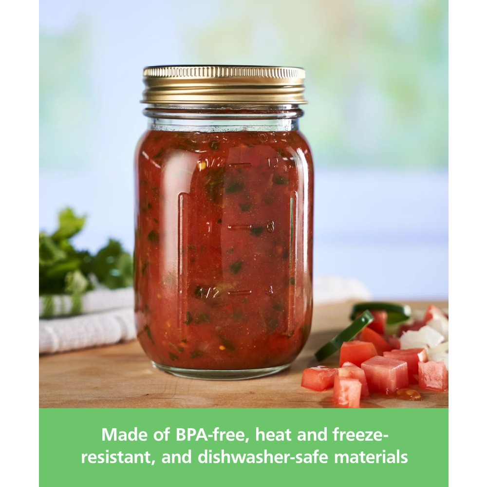 16 oz Mason Jars, Regular Mout - огляд і ціна Meal Prep Glass