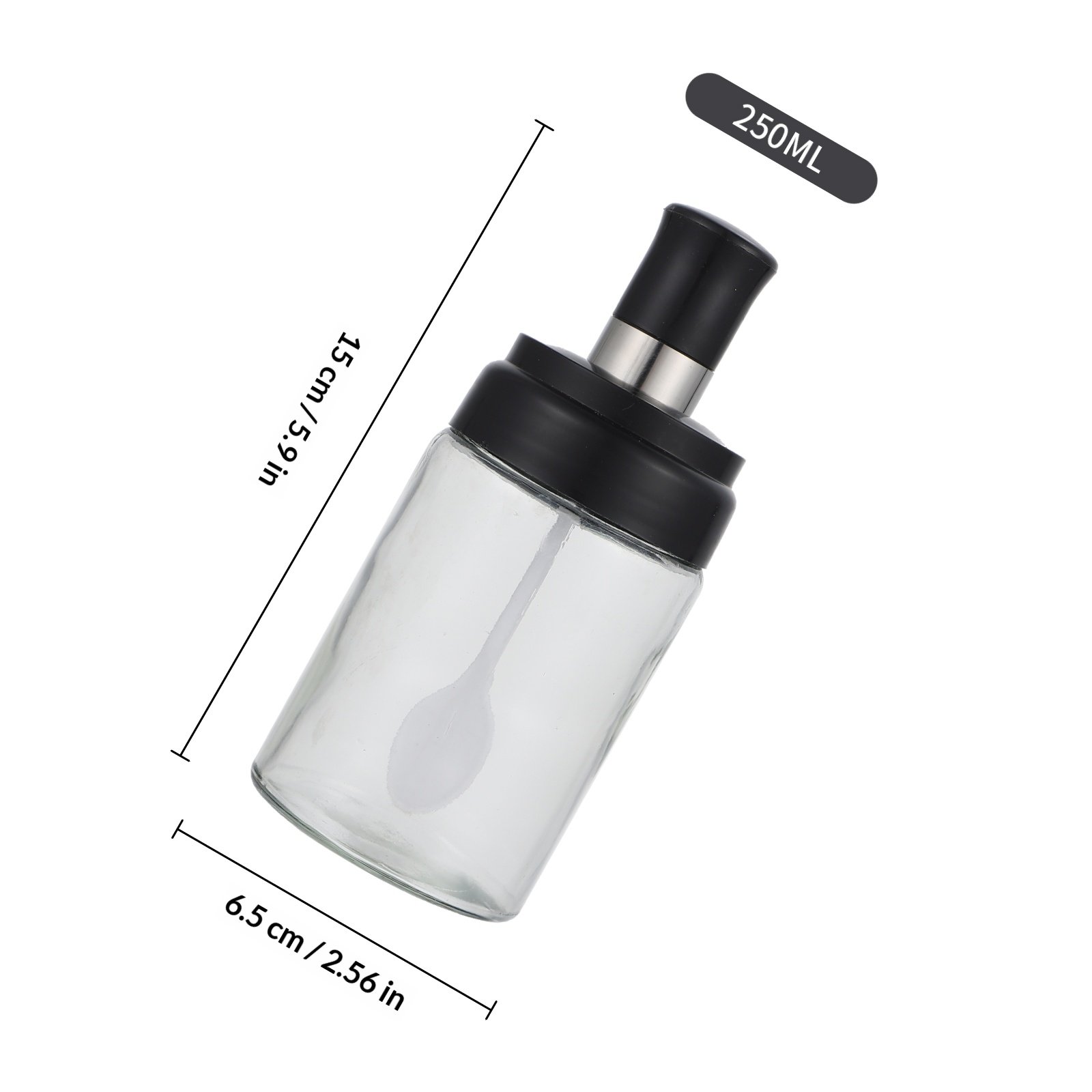 4Pcs Glass Spice Jar with Spoo - огляд і ціна Meal Prep Glass