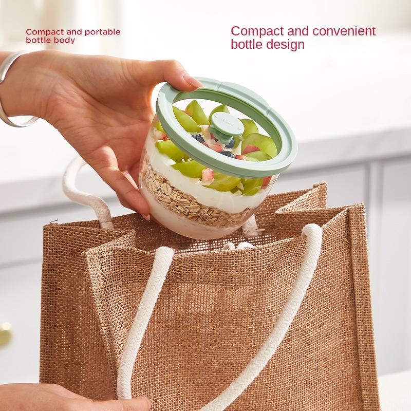 Glass Overnight Oats Container - огляд і ціна Meal Prep Yogurt Containers