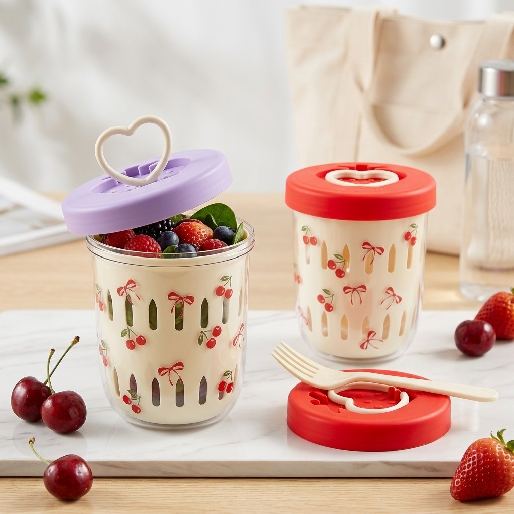 Plastic Salad Container with L - огляд і ціна Meal Prep Yogurt Containers