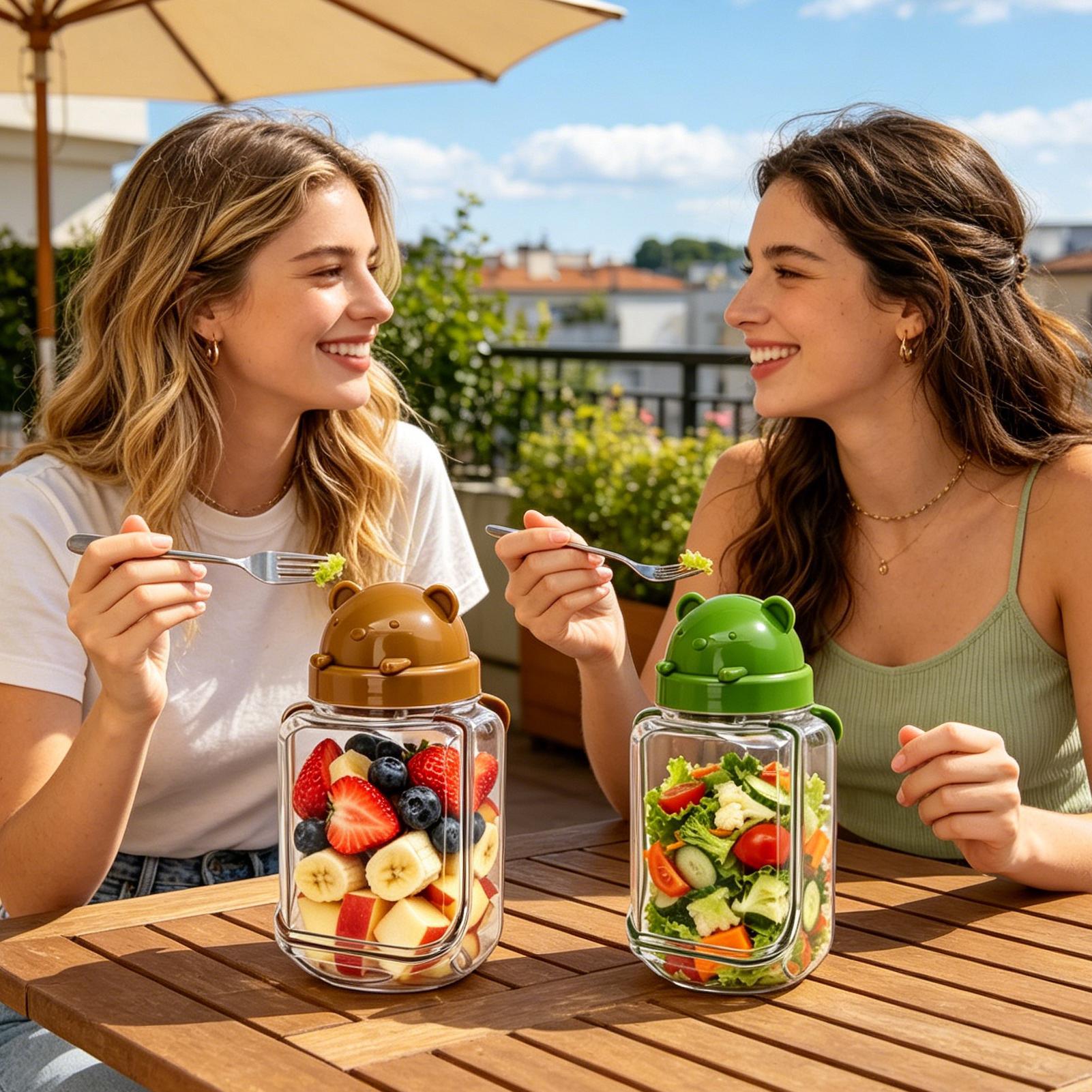 Meal Prep Jars Portable Leak-P - огляд і ціна Meal Prep Gym Food
