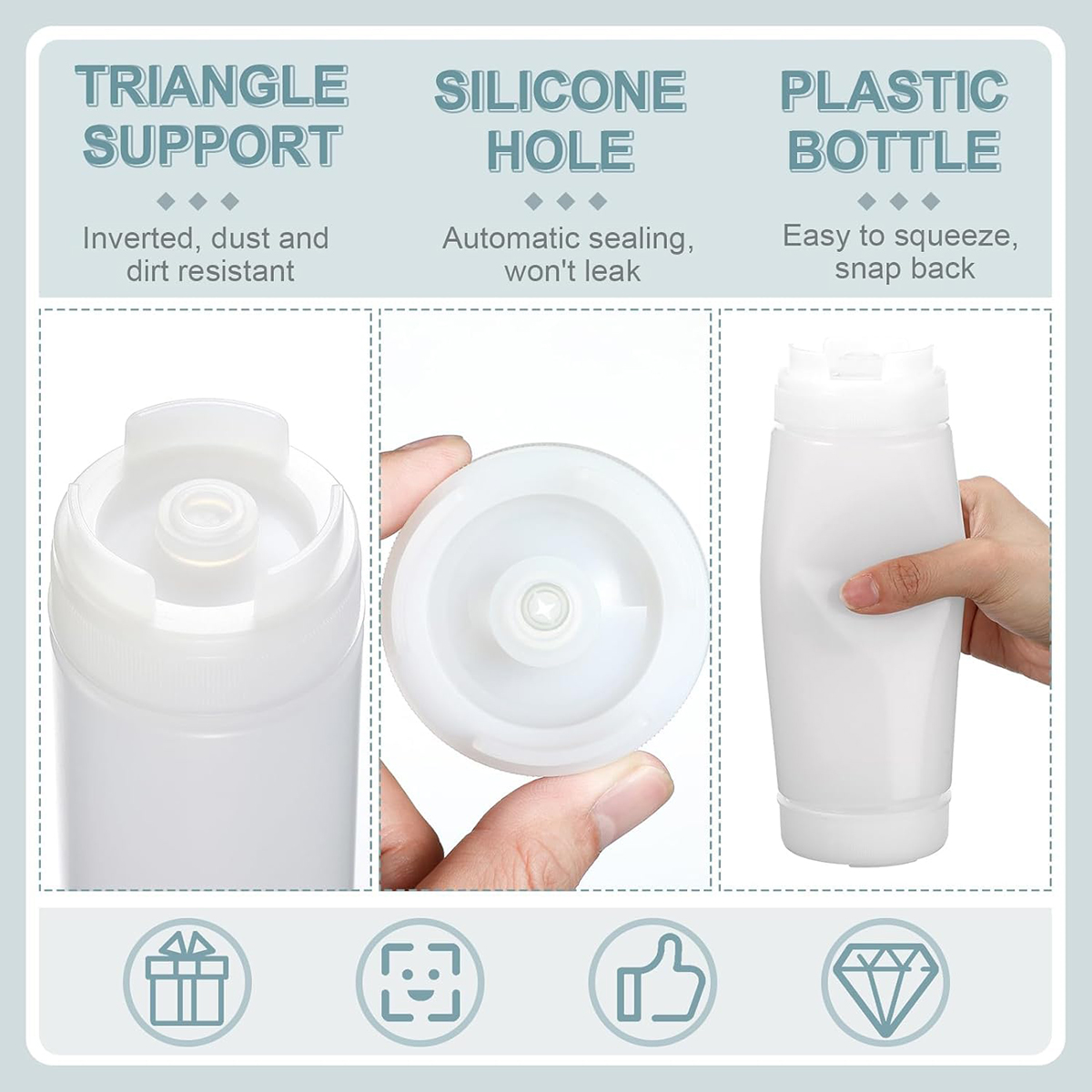 Big Capacity Plastic Sauce Bot - огляд і ціна Sauce Squeeze Bottle