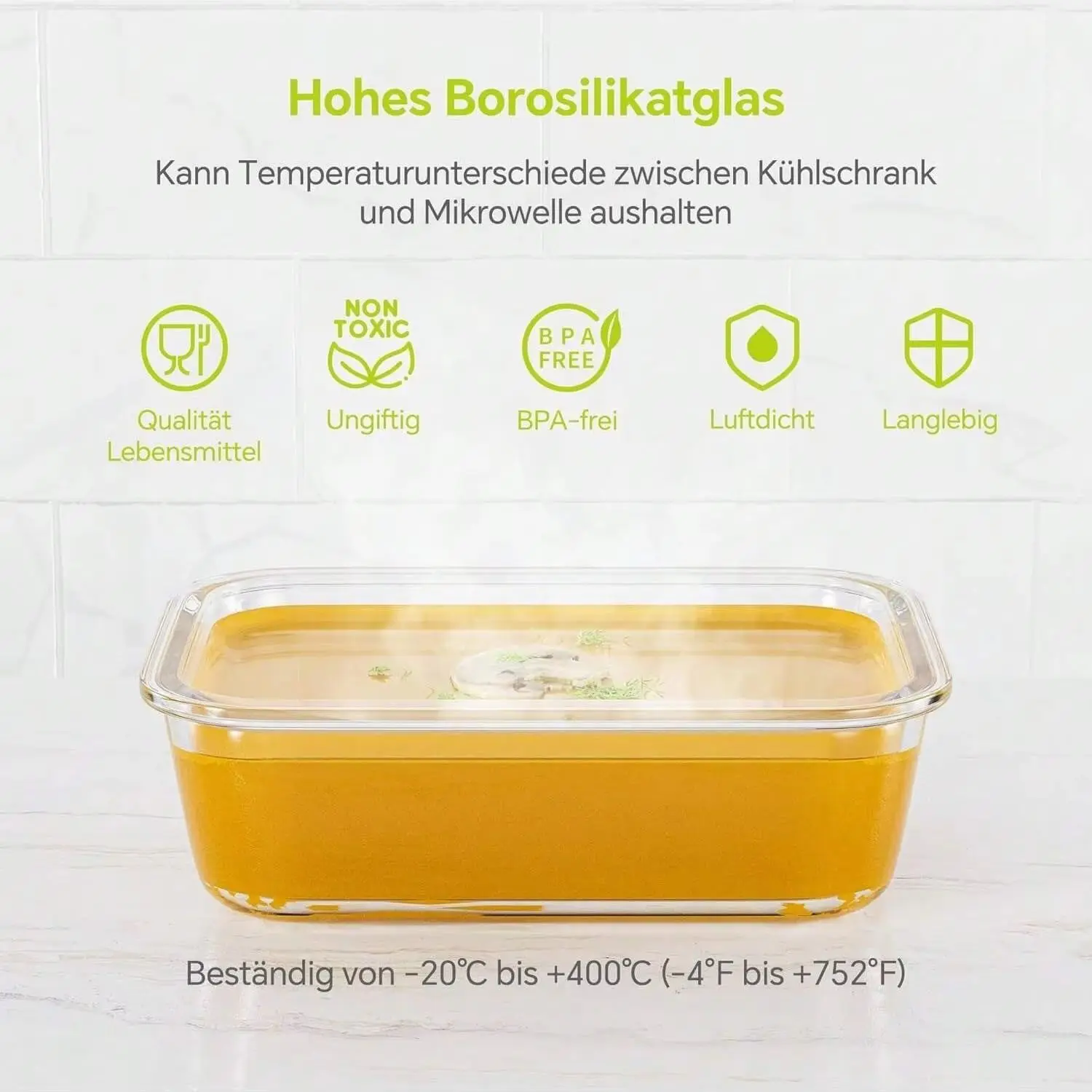 yesGlass Food Storage Containe - огляд і ціна Meal Prep Glass