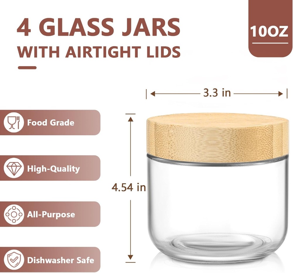 10 Oz Overnight Oats Container - огляд і ціна Meal Prep Yogurt Containers