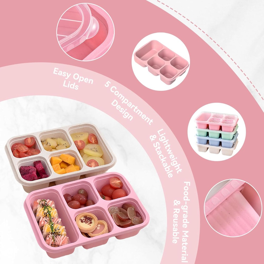 Bento Lunch Box with Reusable  - огляд і ціна Meal Prep Jar