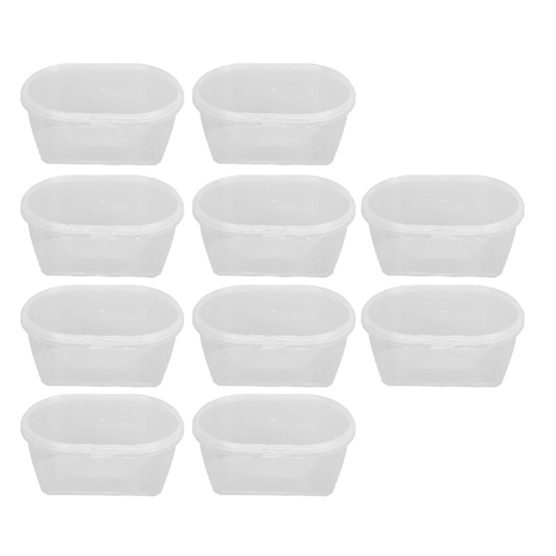 10PCS Storage Boxes With Lids  - огляд і ціна Meal Prep No Microwave