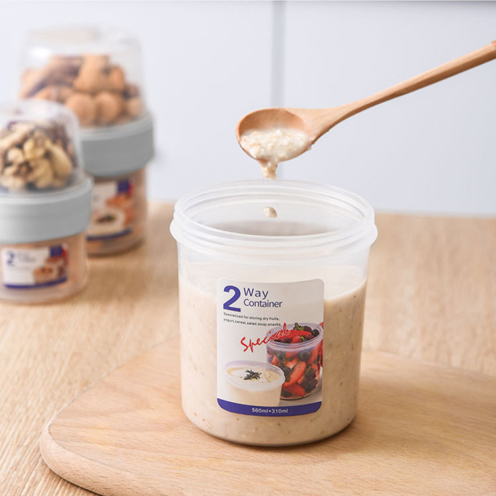 Double Layer Leakproof Food Ca - огляд і ціна Meal Prep Yogurt Containers