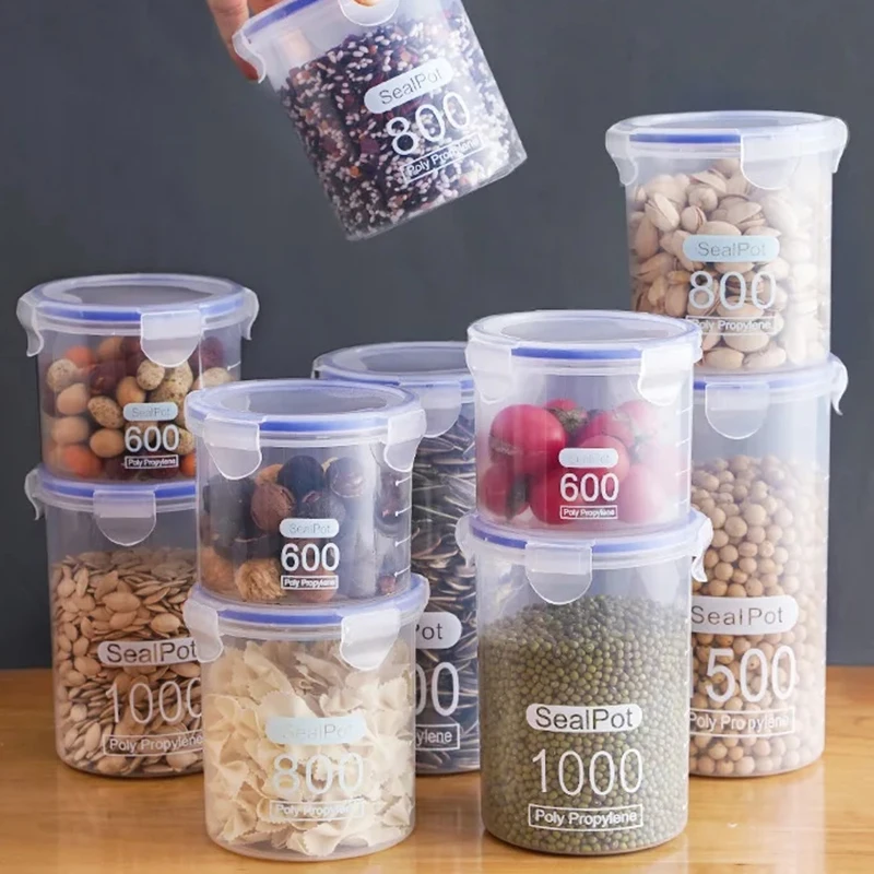 1/4PCS Sealed Jars With Scale  - огляд і ціна Meal Prep Jar