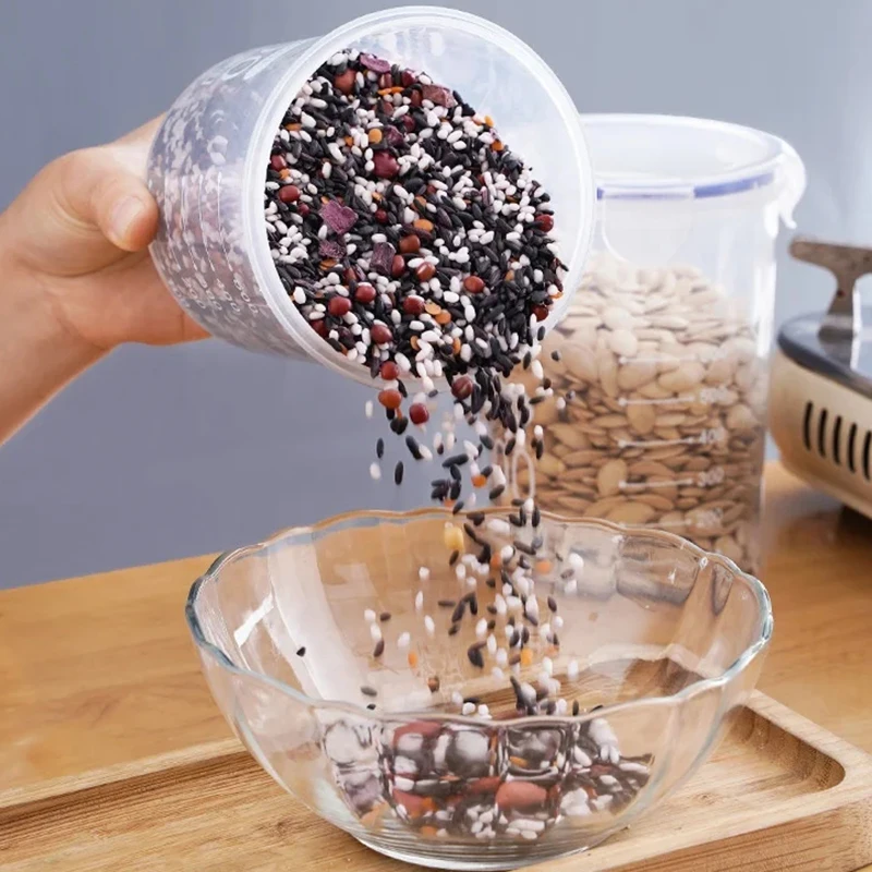 1/4PCS Sealed Jars With Scale  - огляд і ціна Meal Prep Jar
