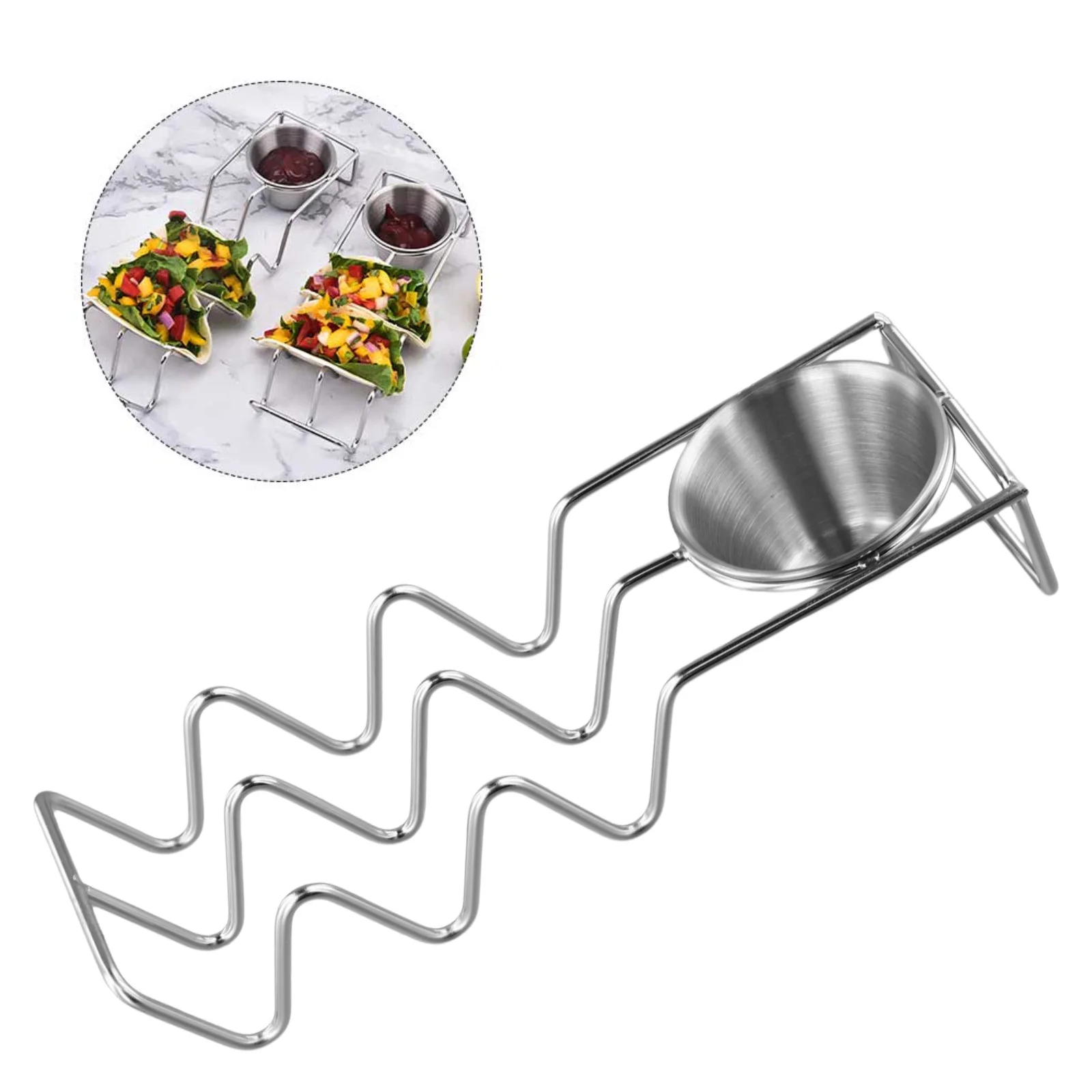 Set Of 4 Stainless Steel Taco  - огляд і ціна Meal Prep Wraps